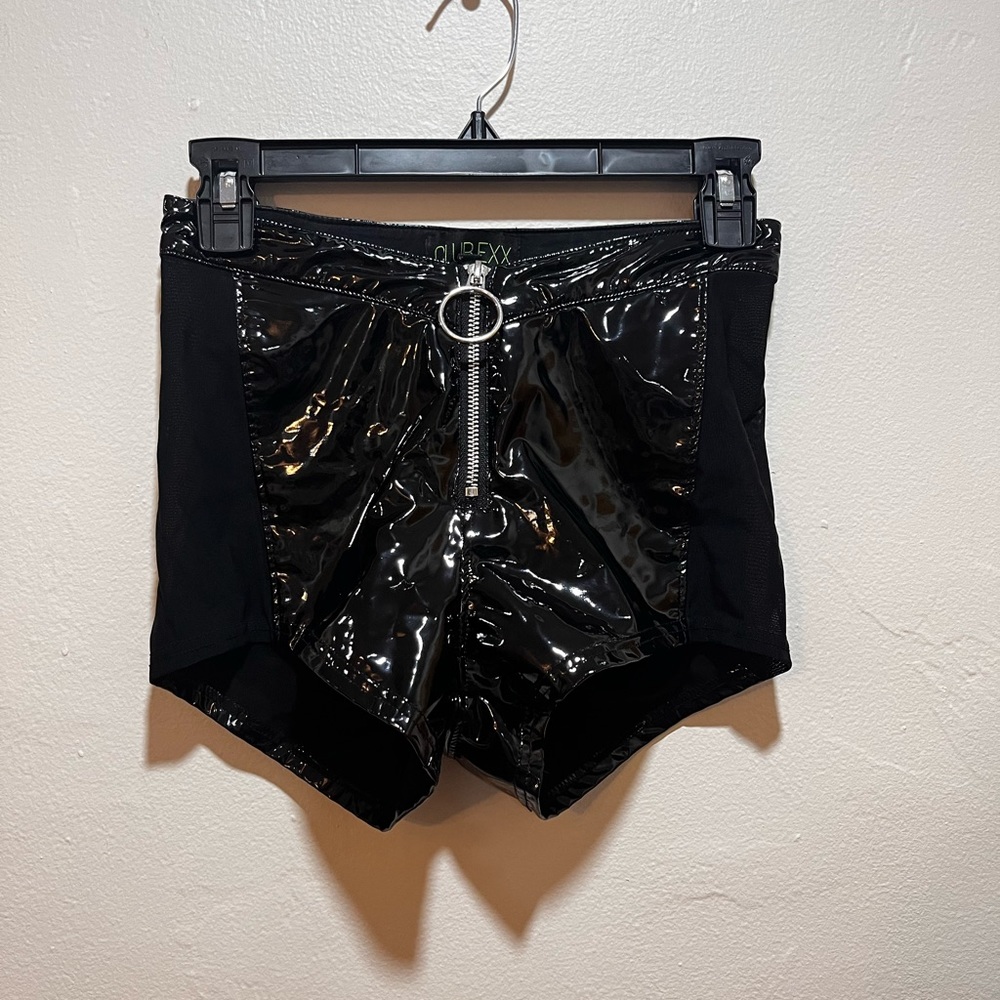 Club Exx Dark Dimension Vinyl Shorts Size XS